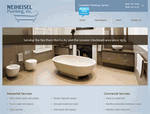 Tablet Screenshot of neiheiselplumbing.com